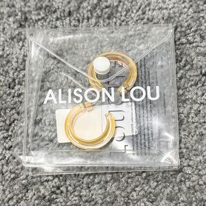 Alison Lou Loucite Small Jelly Hoops Yellow